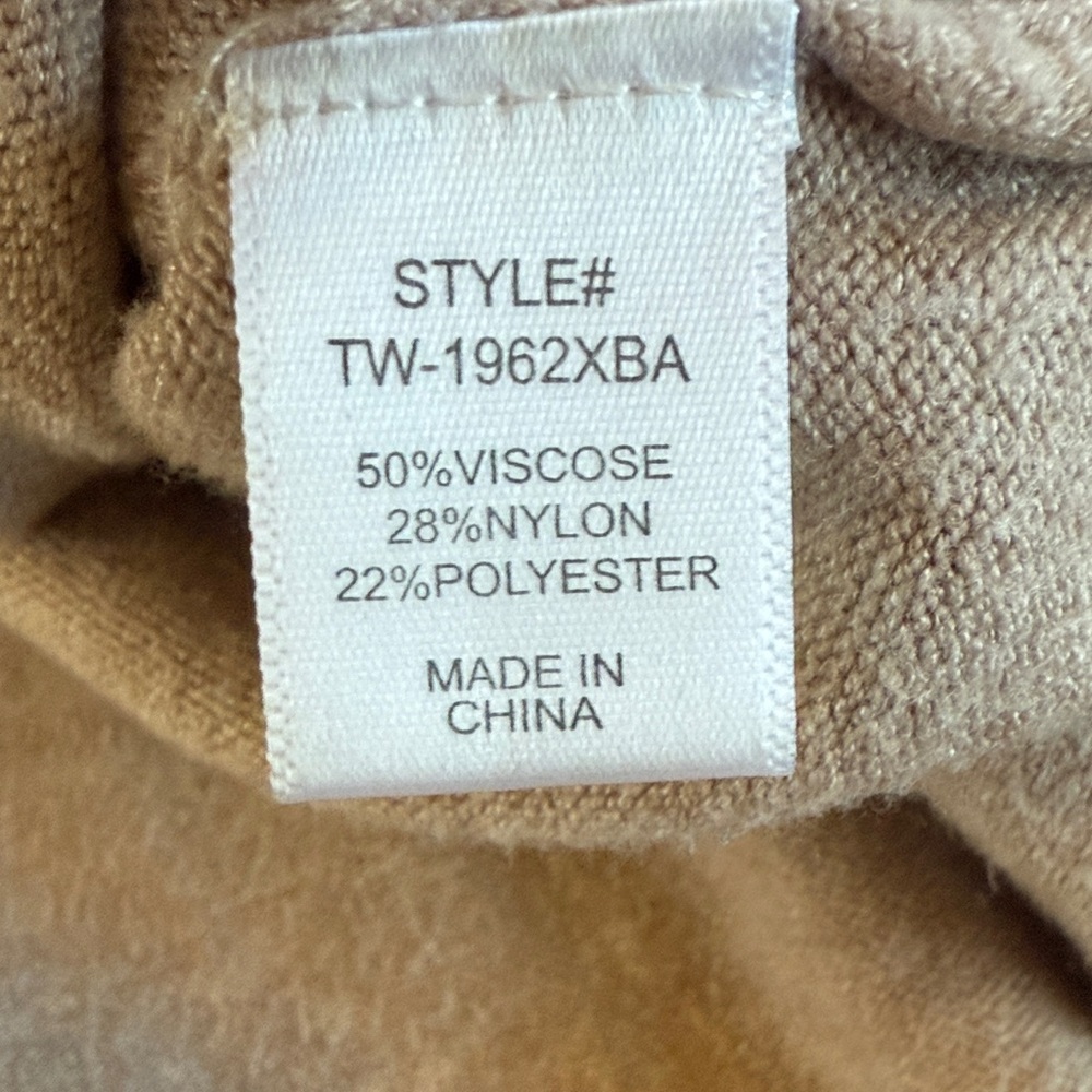 Zenana Outfitters V-Neck Sweater in Soft Beige - Picture 3 of 6